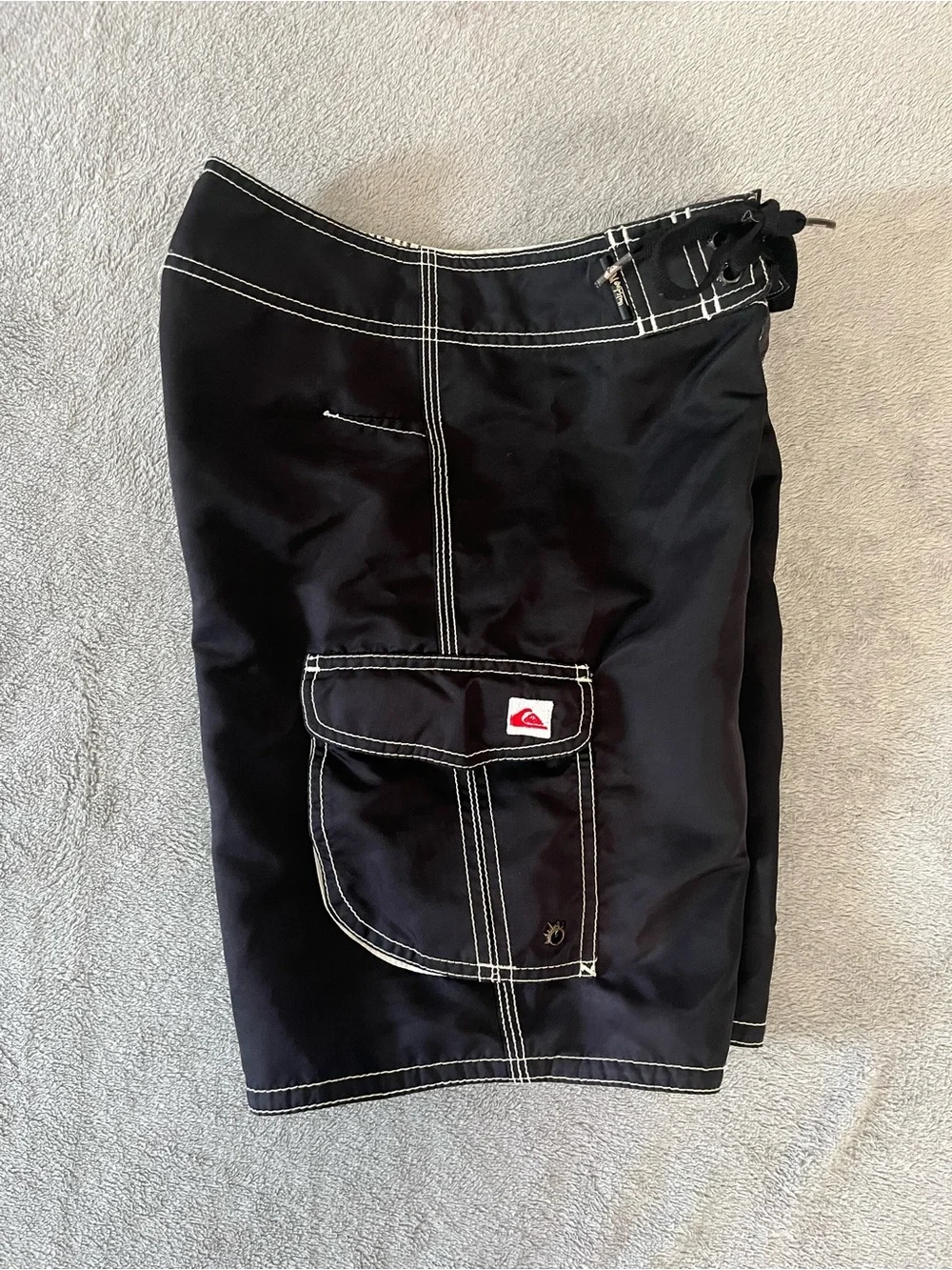 Quiksilver Kids’ Black Boardshorts with Contrast Stitching